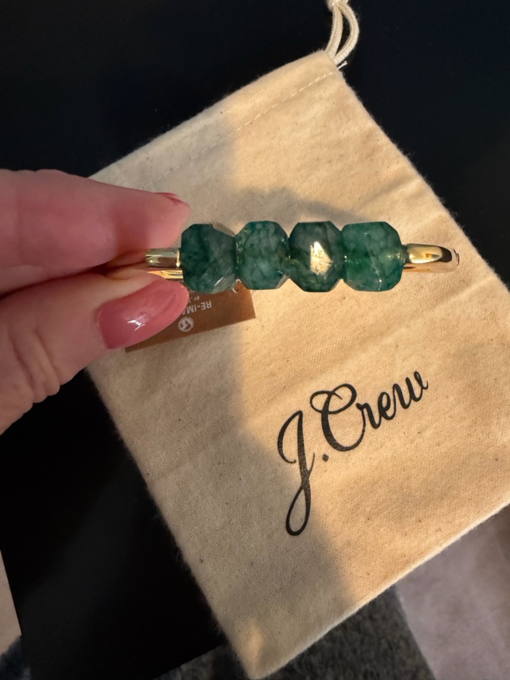 J. Crew Gold-Tone Bracelet with Faceted Beads - Picture 5 of 10